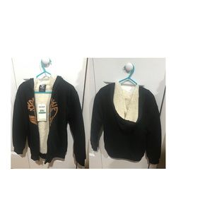 Timberland Big Boys Tree Sherpa Lined Zip Hoodie